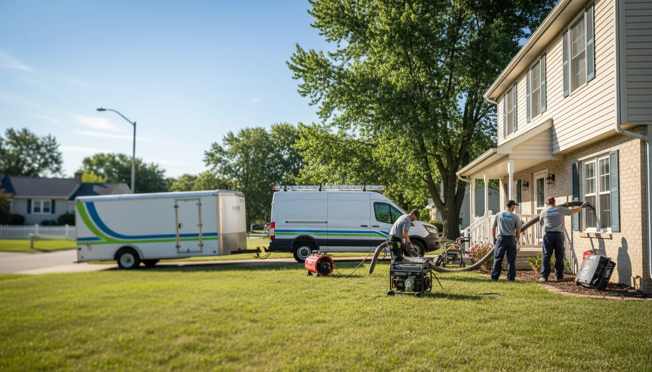 Flooded Basement Restoration And Cleanup With Repair in Sand Lake, MI near me